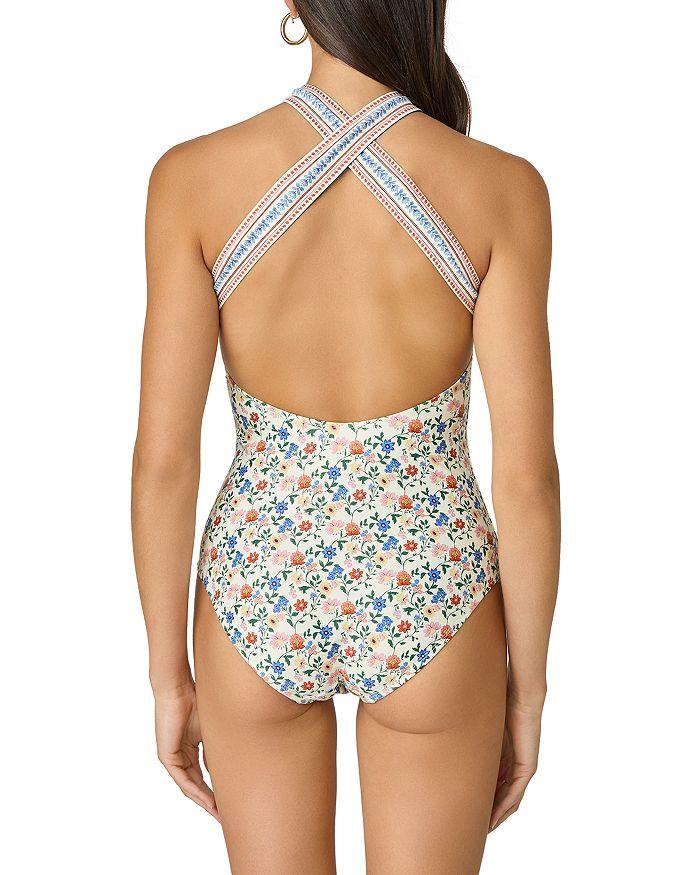 Shoshanna High Neck One Piece Swimsuit