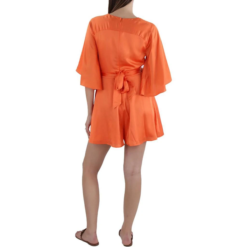 GUESS Womens Ruched Keyhole Romper 2