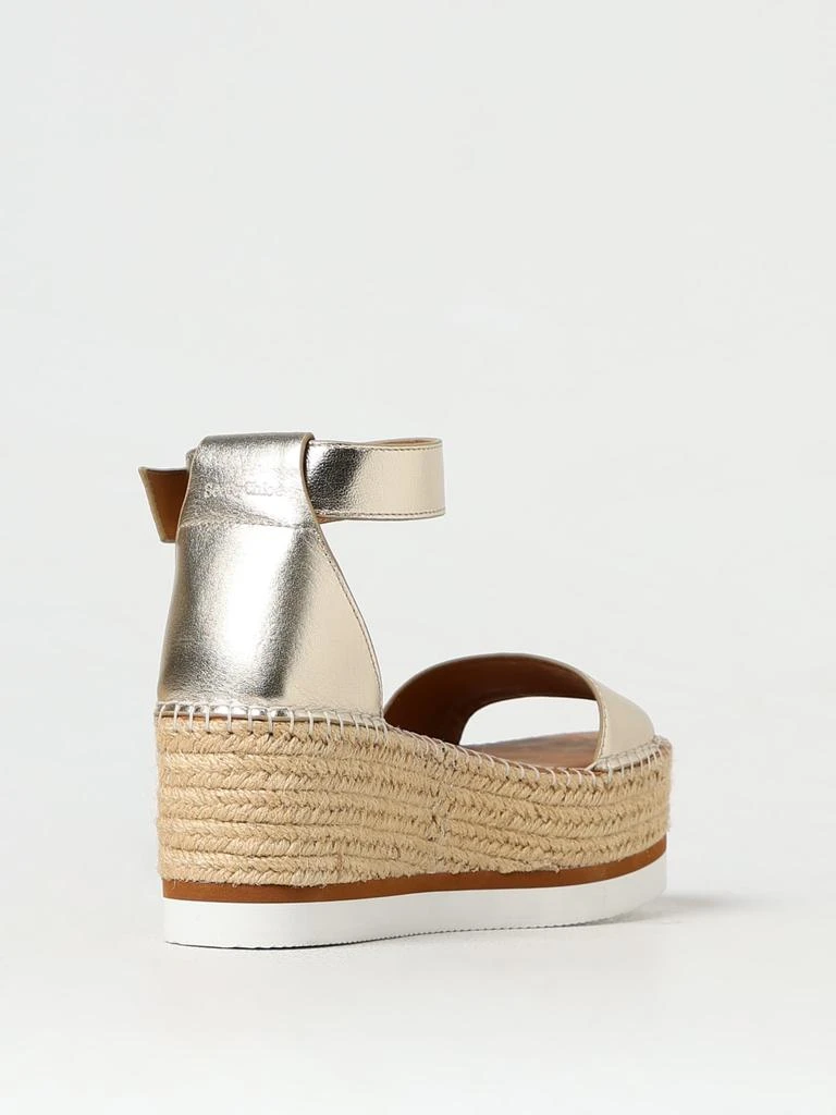 SEE BY CHLOÉ See by Chloé metallic leather espadrilles 3