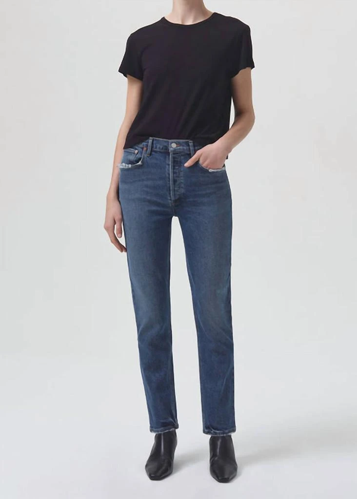 AGOLDE Agolde - Riley High Rise Straight Crop Jean 1