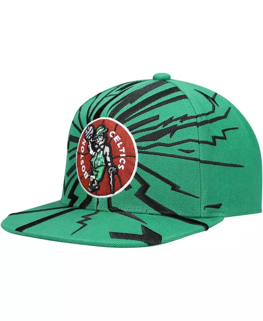 Mitchell & Ness Men's Kelly Green Boston Celtics Hardwood Classics Earthquake Snapback Hat 2