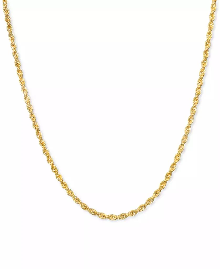 Macy's Sparkle Rope 18" Chain Necklace (2mm) in 14k Gold 1