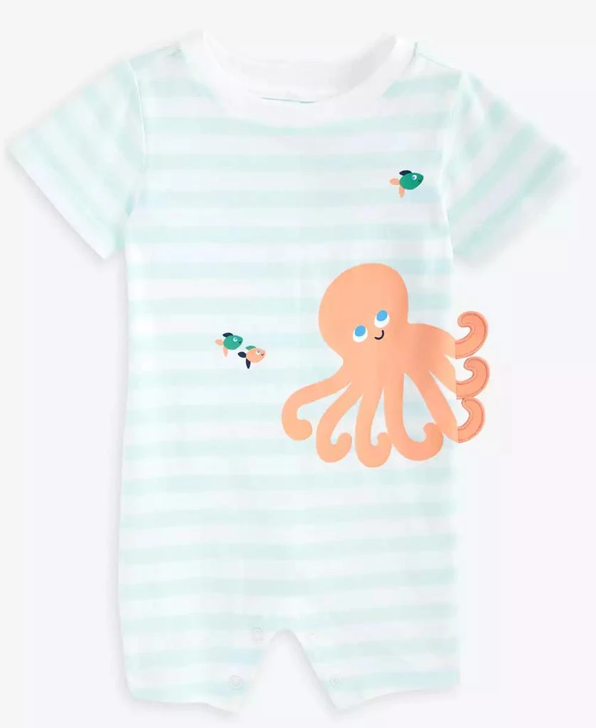 First Impressions Baby Boys Octopus Graphic Striped Sunsuit, Exclusively at Macy's 1