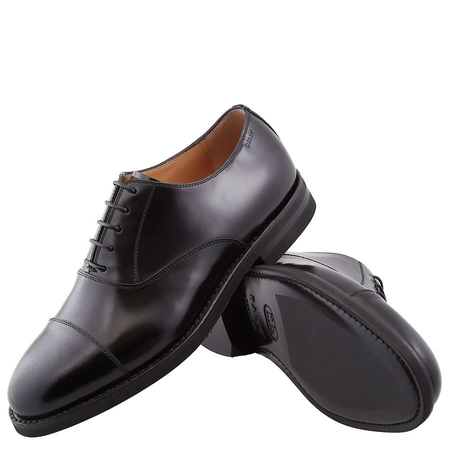 Bally Black Leather Oxford Shoes, Brand Size 7 ( US Size 8 
