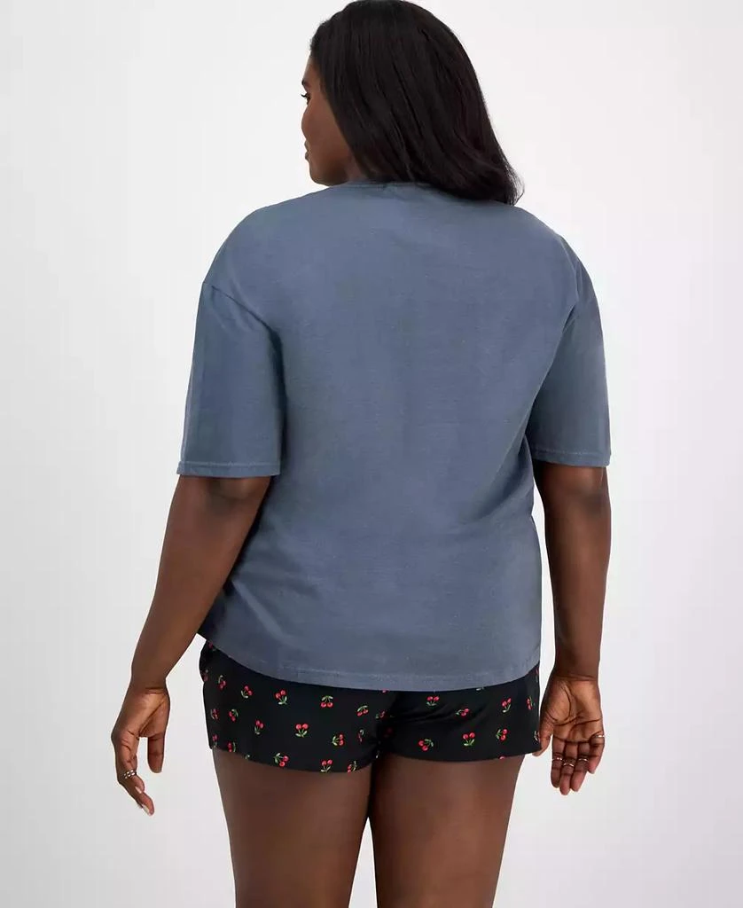 Rebellious One Trendy Plus Size Cotton Short-Sleeve Cheetah-Print New York Graphic T-Shirt 4