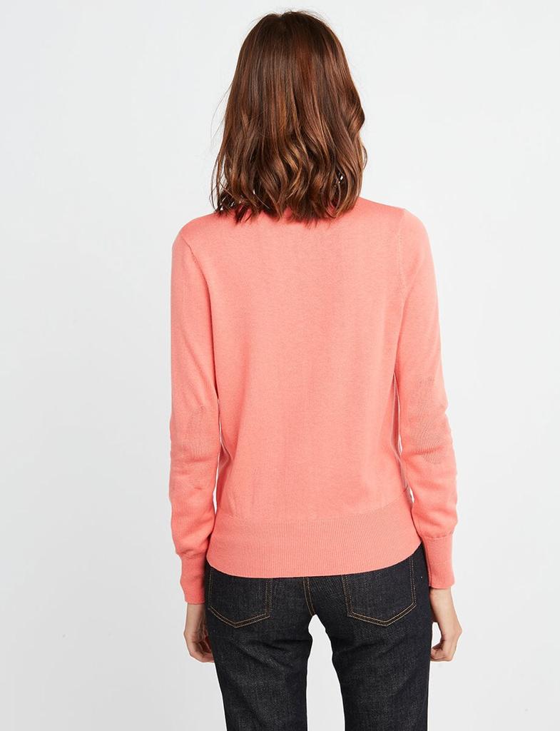 INES DE LA FRESSANGE Cesare coral wool cardigan