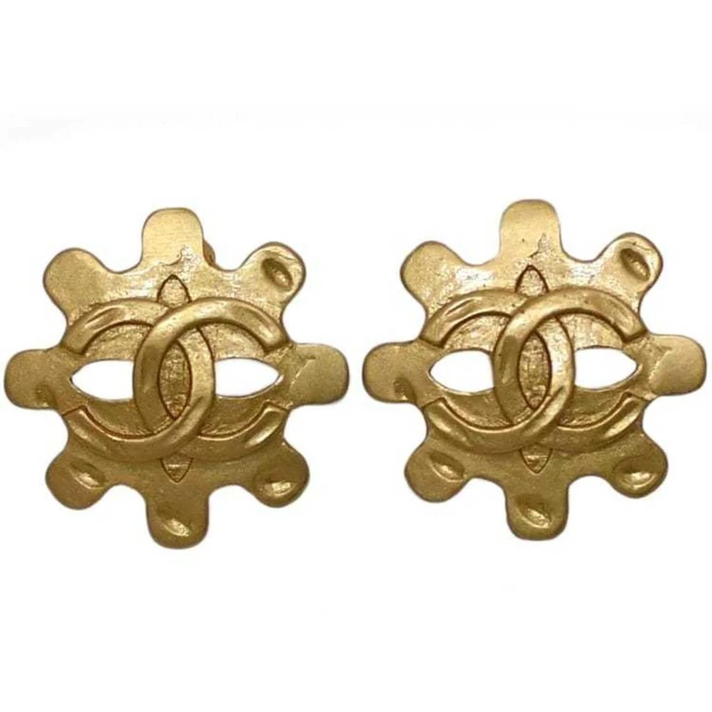 Chanel Plating Clip Earrings (Pre-Owned)