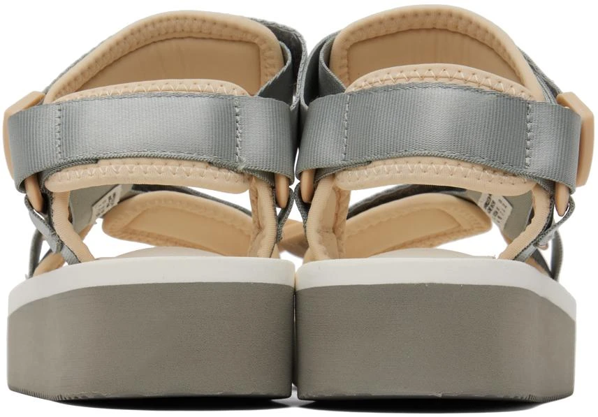 Suicoke Gray & White DEPA-2PO Sandals 2