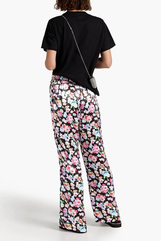 Ganni Floral-print satin pajama pants 3