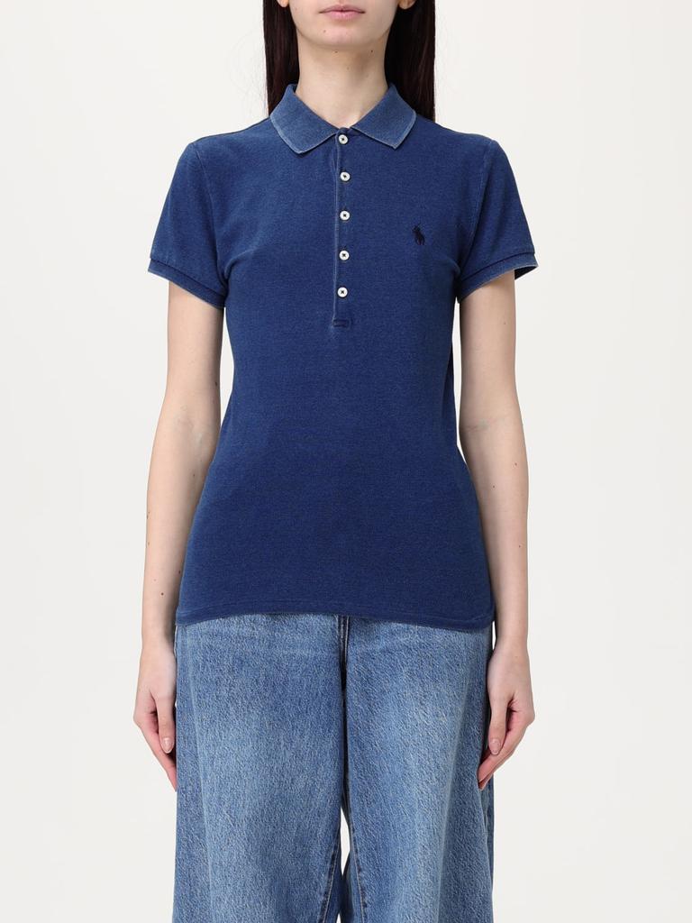 Tシャツ・カットソー POLO RALPH LAUREN Woman Polo Shirt Indigo 211959594 007 Polo Ralph Lauren cotton t-shirt PRM EU