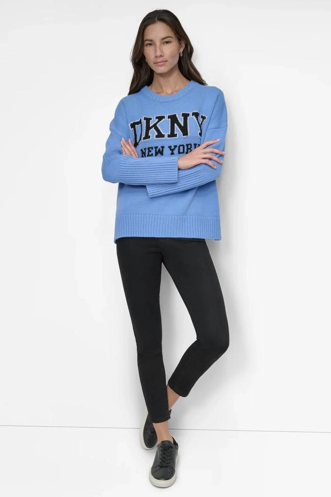 DKNY VARSITY LOGO SWEATER 3