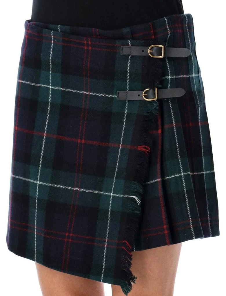 Ralph Lauren Polo Ralph Lauren Plaid Pleated Wrap Skirt 3