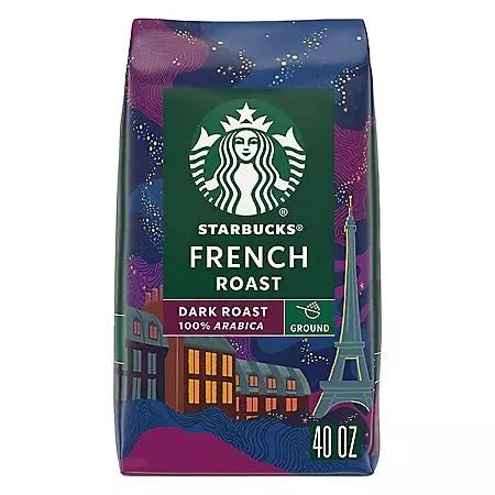 Starbucks Starbucks Dark French Roast Ground Coffee, 40 oz. 1