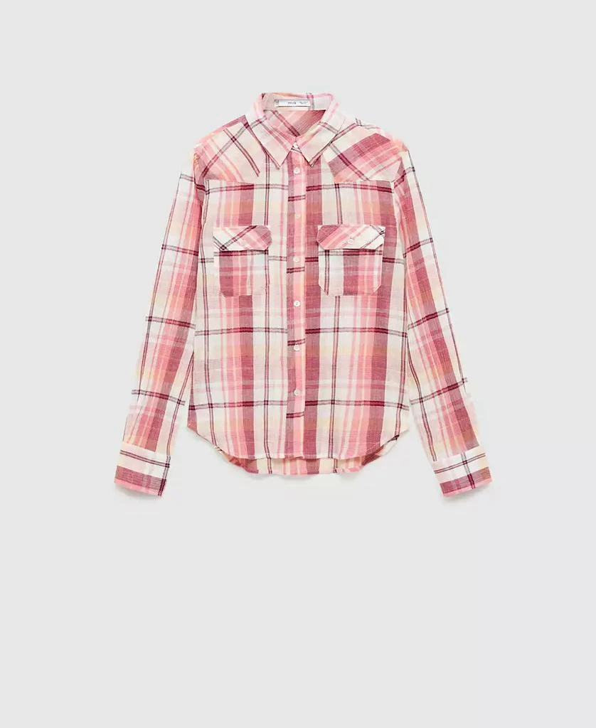 Mango Women's Check Cotton Shirt 10
