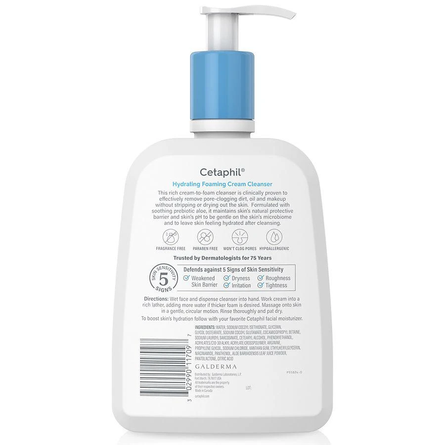 Cetaphil Hydrating Foaming Cream Cleanser 2