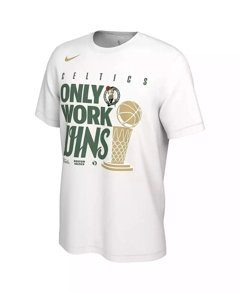 NIKE Men's White Boston Celtics 2024 NBA Finals Champions Celebration Parade T-Shirt 3