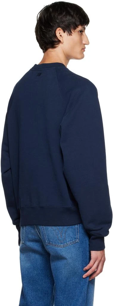 AMI SSENSE Exclusive Navy Sweatshirt 3