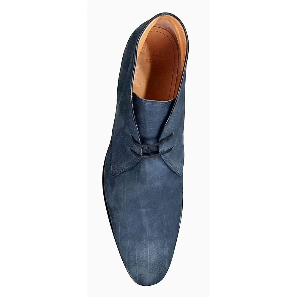 NEW BALLY men\'s skiligny grained calf leather boots in midnight blue Bally Skiligny Grained Calf Leather Boots in Blue for Men | Lyst main image 4