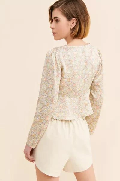 Dress Forum Dress Forum Tie Front Printed Top 2