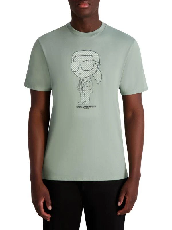 Karl Lagerfeld Paris Large Karl Character T-Shirt new arrivals