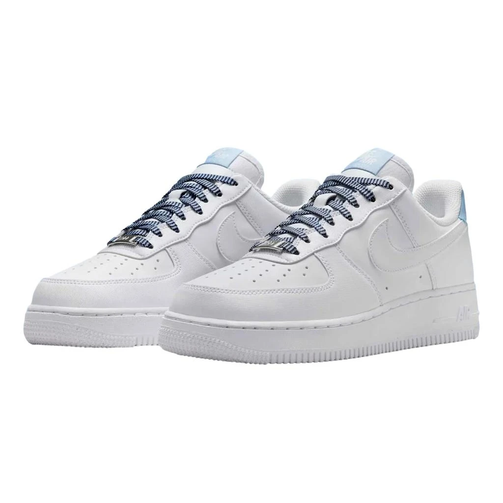 NIKE Air Force 1 '07 White / White - Light Armory Blue  IB7167-101 Women's 2