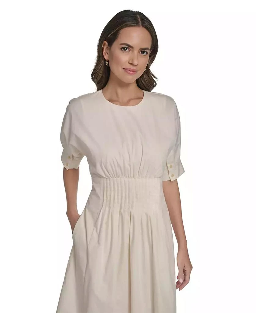 Vince Camuto Women
s Dolman-Sleeve Pleated Waist Midi Dress 2