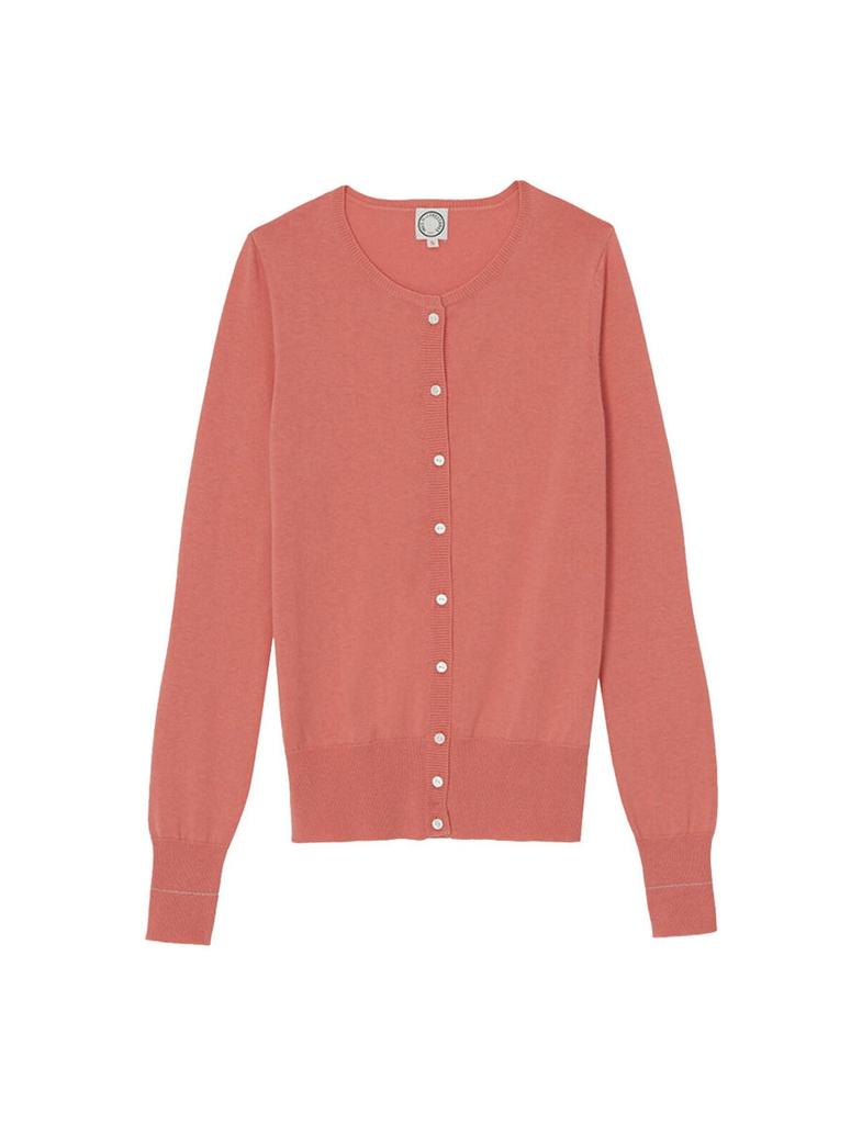 INES DE LA FRESSANGE Cesare coral wool cardigan