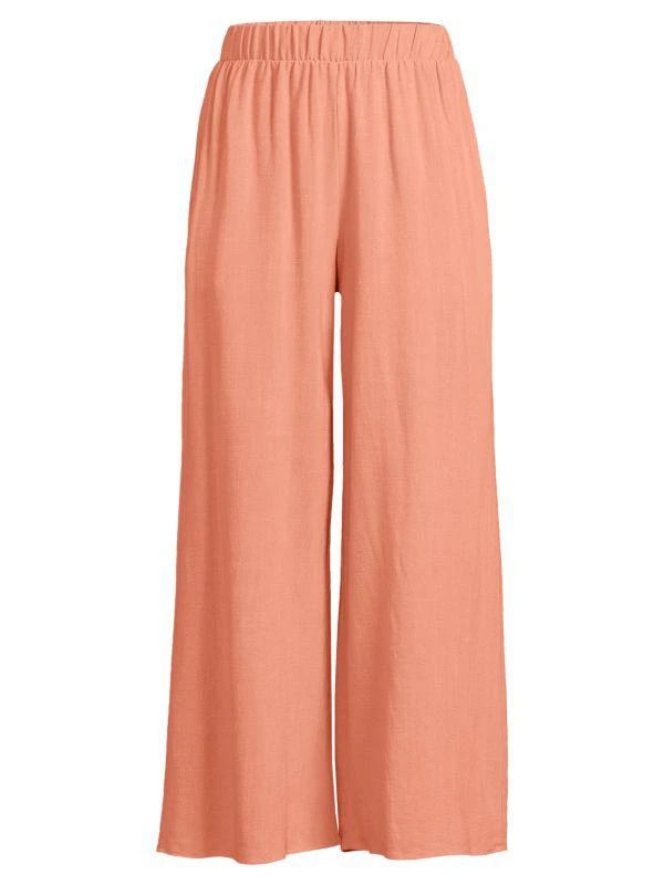 Renee C. Wide Leg Linen Blend Pants 3
