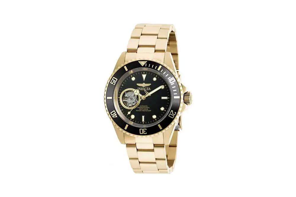Invicta Men's 20436 Pro Diver Automatic 3 Hand Black Dial Watch