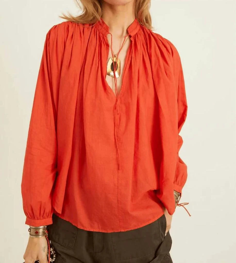 Laurence Bras Cigar Top In Red 1