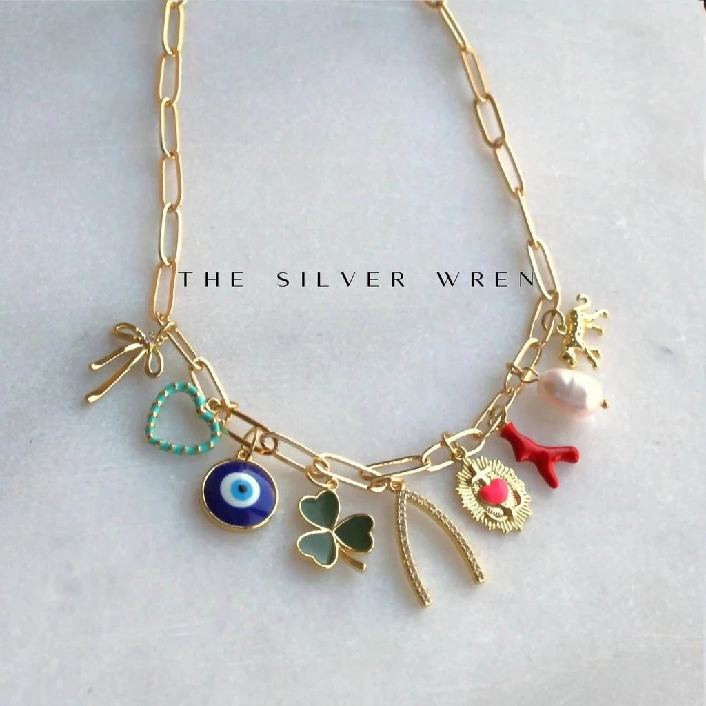 The Silver Wren The Silver Wren - Women
s Mixed Charm Necklace 2