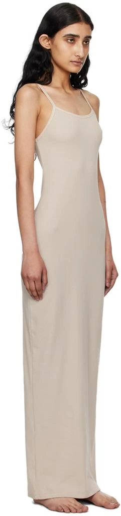 SKIMS Beige Cotton Rib Long Cami Maxi Dress 2