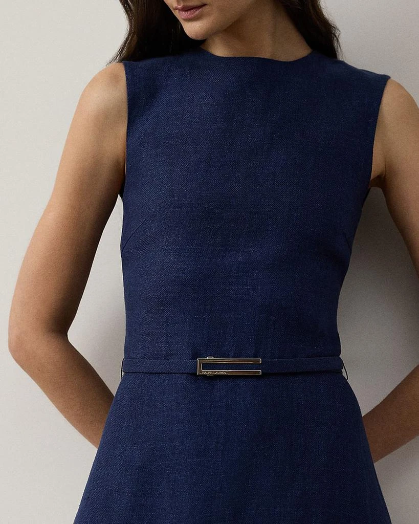 Ralph Lauren Briella Sleeveless Linen Dobby Midi Dress 6
