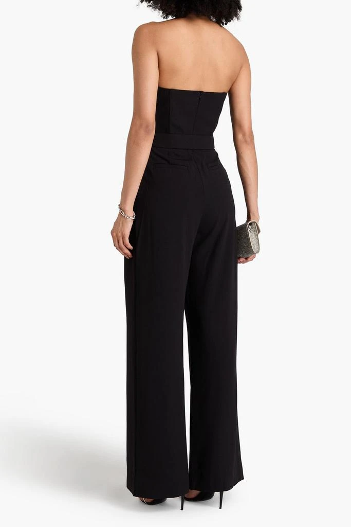 NICHOLAS Strapless draped crepe wide-leg jumpsuit 3