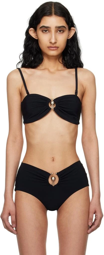 Christopher Esber Black Prong Bikini Top 1