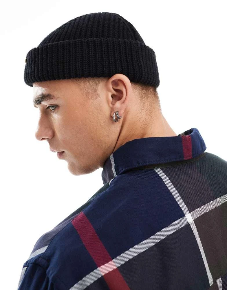 Barbour Barbour Mosely beanie hat in black 3