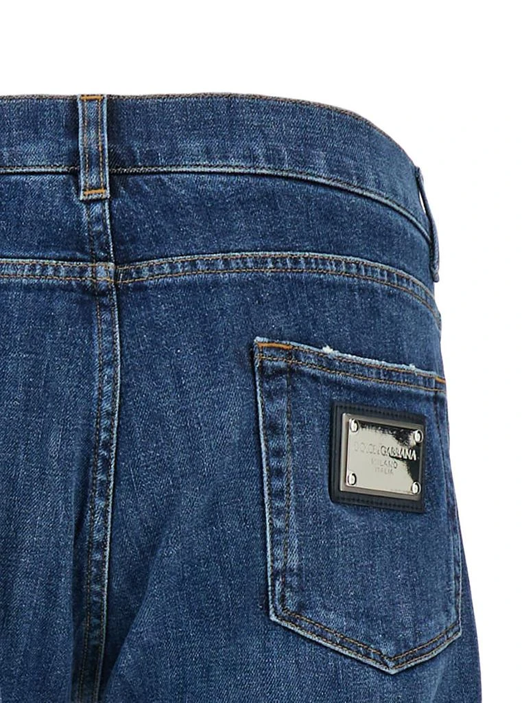 Dolce & Gabbana Dolce & Gabbana Logo Plaque Distressed Skinny Jeans 3