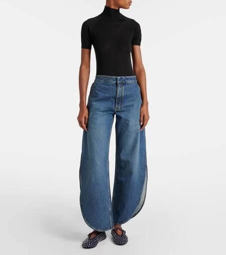 Alaïa Embellished suede ballet flats 3