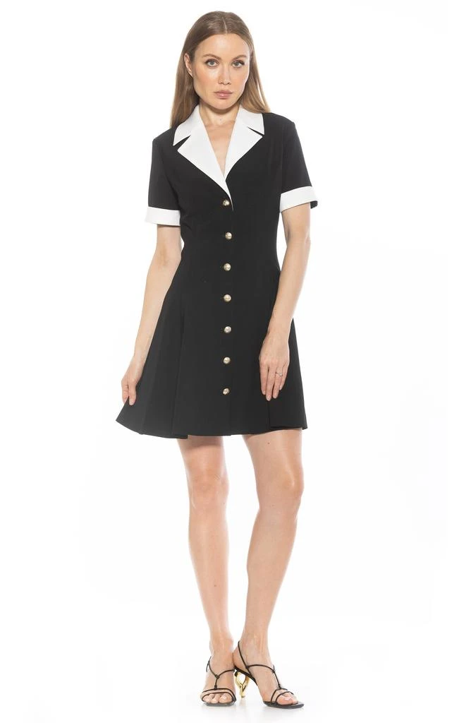 ALEXIA ADMOR Linus Short Sleeve Fit 
Flare Shirtdress 5