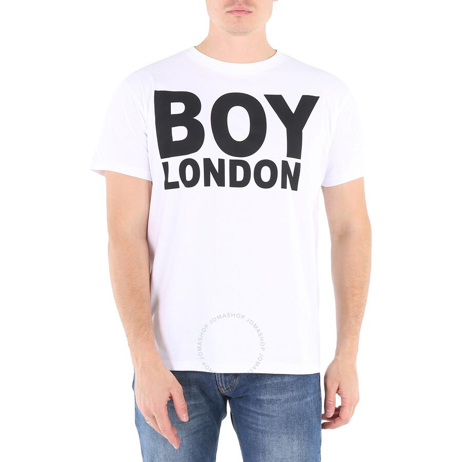 BOY LONDON Men's White Black Boy London Tee