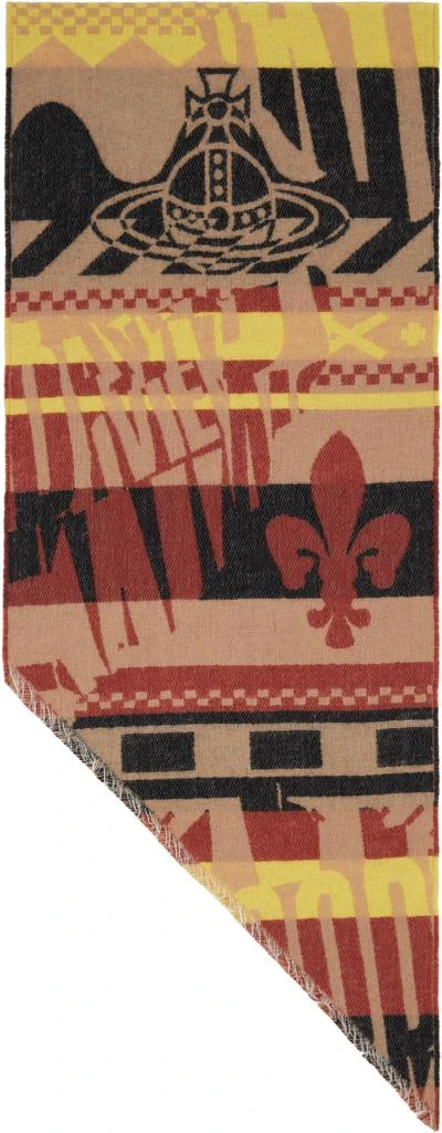 Vivienne Westwood Brown Two Point Scarf