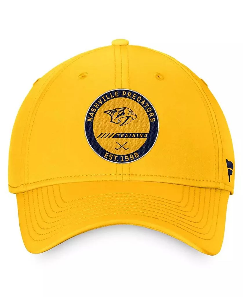 Fanatics Men's Gold Nashville Predators Authentic Pro Training Camp Flex Hat 2