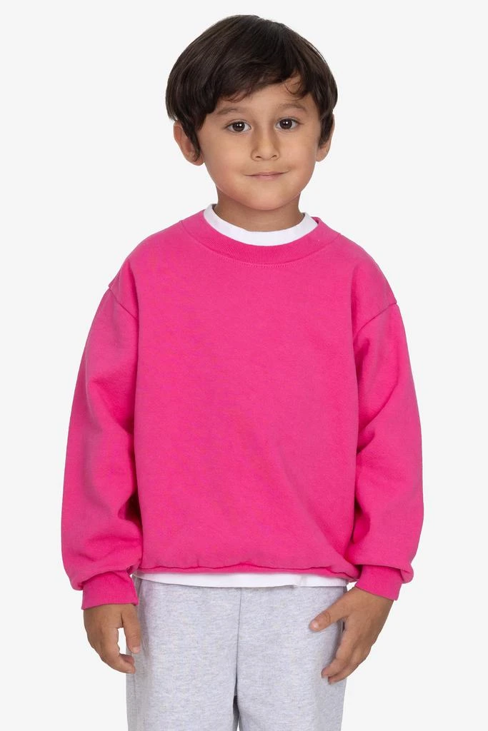 Los Angeles Apparel HF107GD - Kids Heavy Fleece Garment Dye Crew Sweatshirt 2