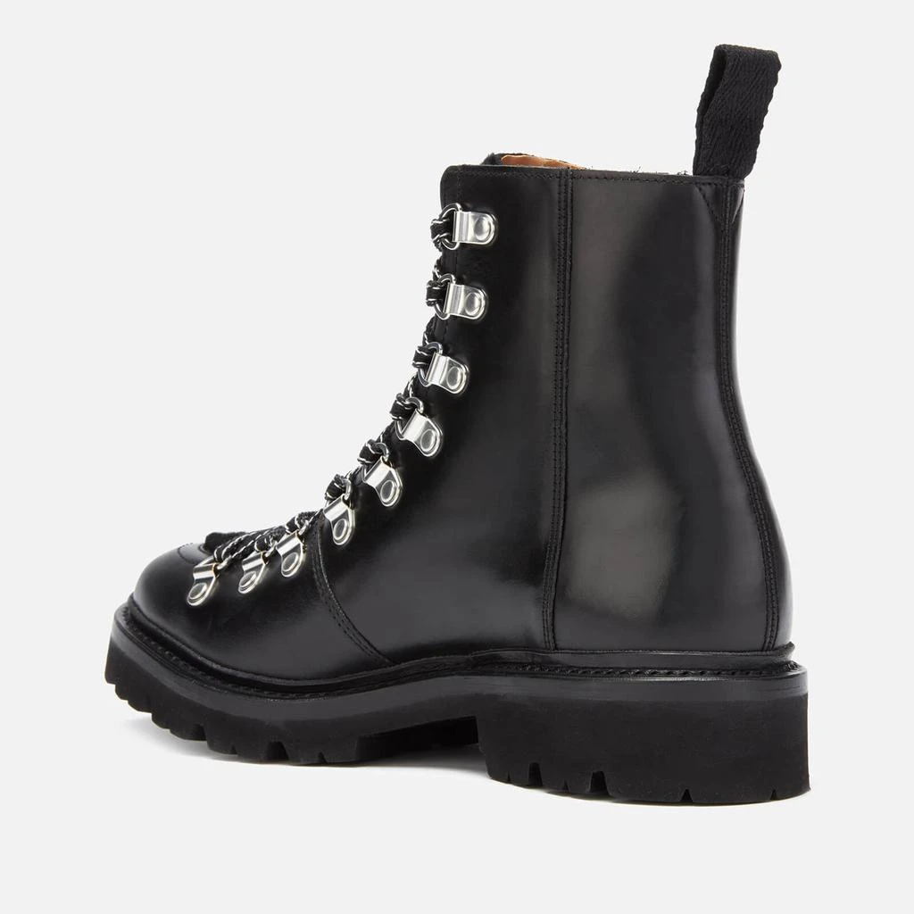 Grenson Women's Nanette Leather/Shearling Hiking Style Boots - Black 2