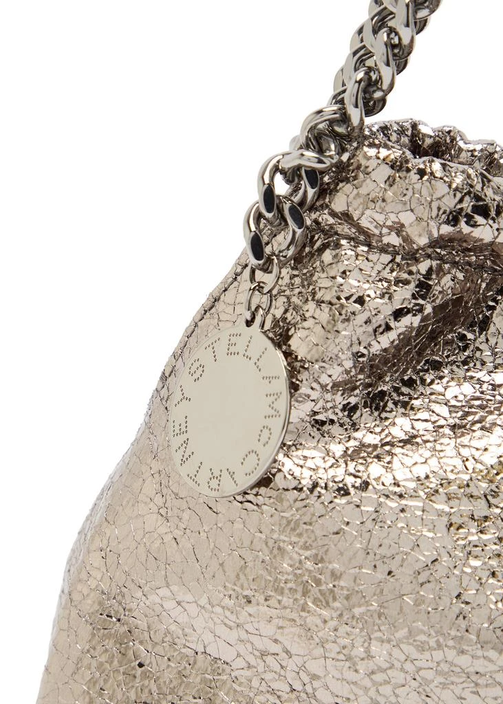 Stella McCartney Falabella mini drawstring metallic faux-leather cross-body bag 3