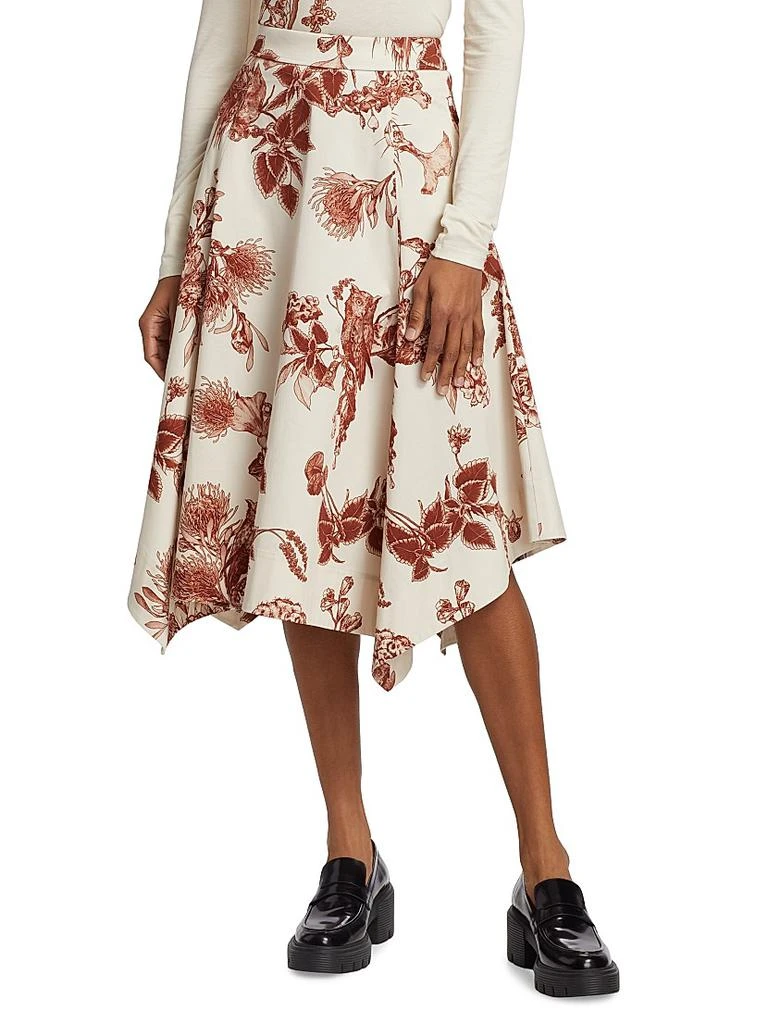Jason Wu Floral Handkerchief Midi-Skirt 3
