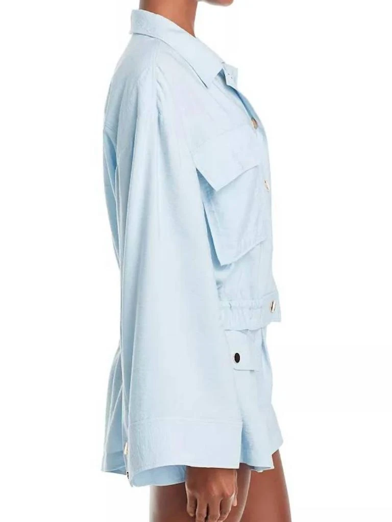 Ramy Brook Chelsea Snap Front Jacket In Crystal Blue 2