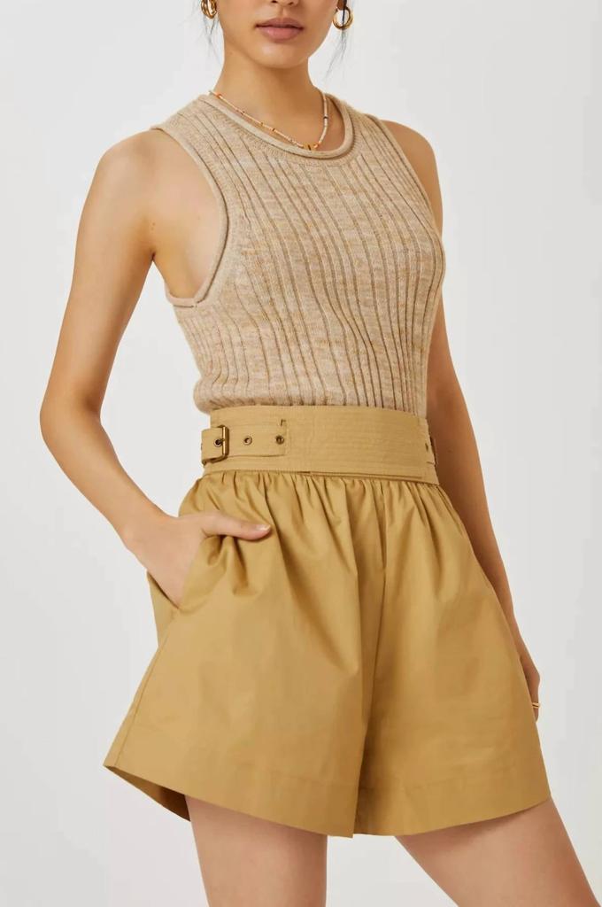 Moon River Moon River - Buckle Waist Short