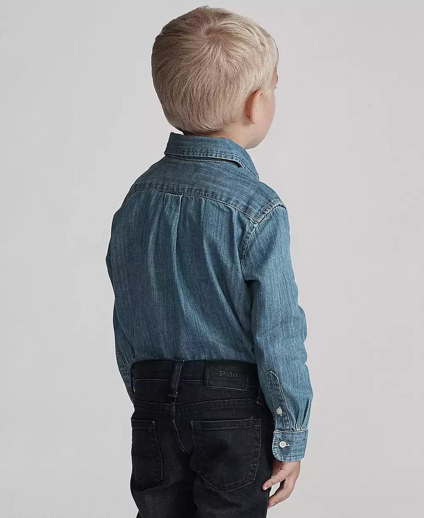 Ralph Lauren Toddler and Little Boys Cotton Chambray Shirt