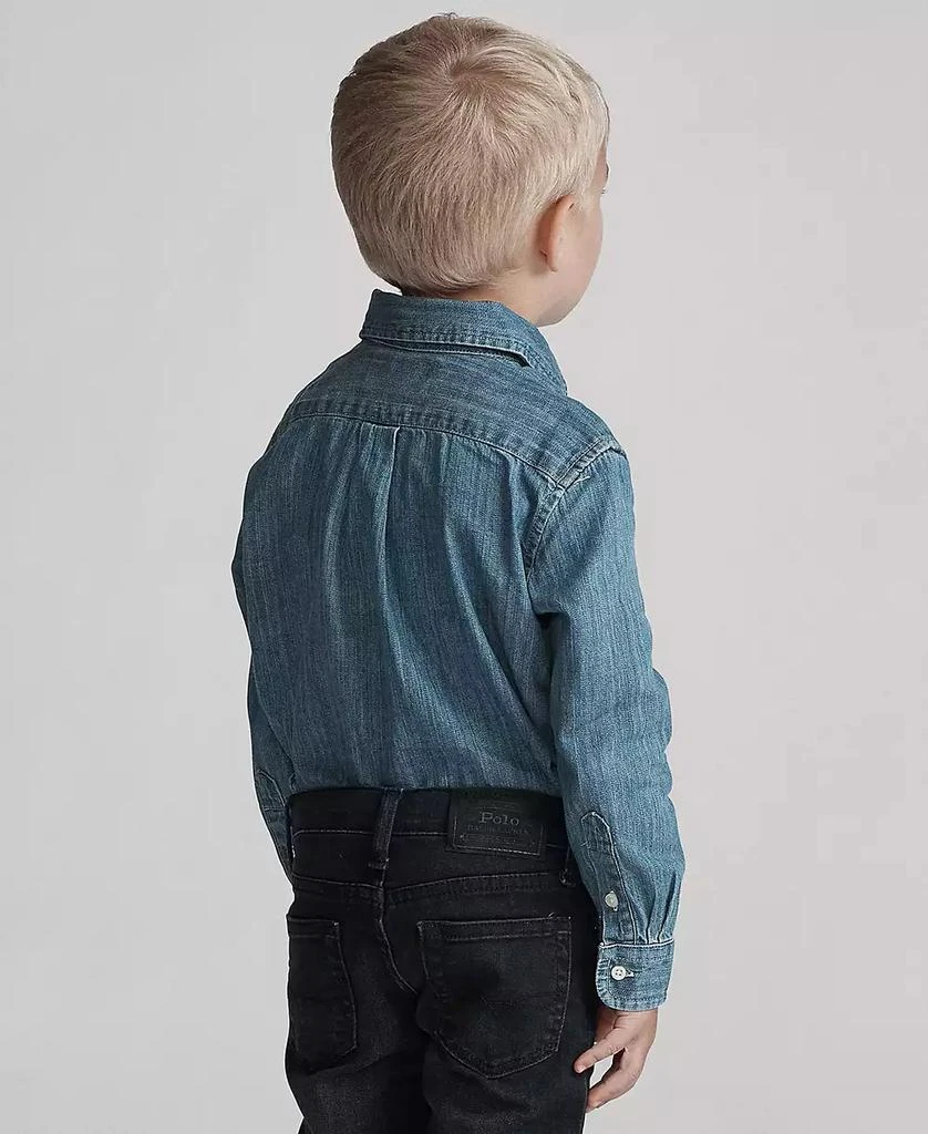 Ralph Lauren Toddler and Little Boys Cotton Chambray Shirt 2